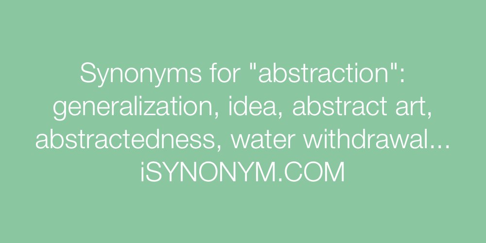 Synonyms abstraction