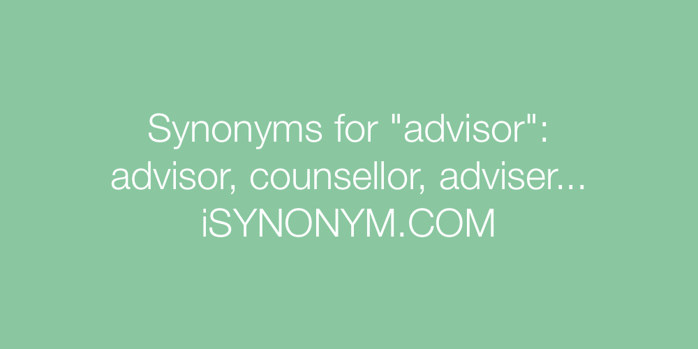 Synonyms advisor