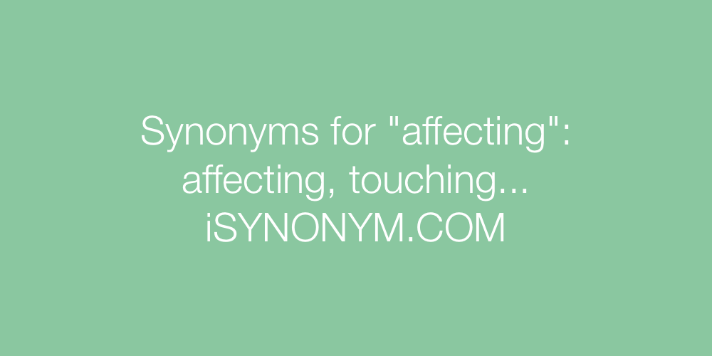 Synonyms affecting