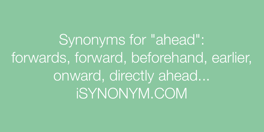 Synonyms ahead