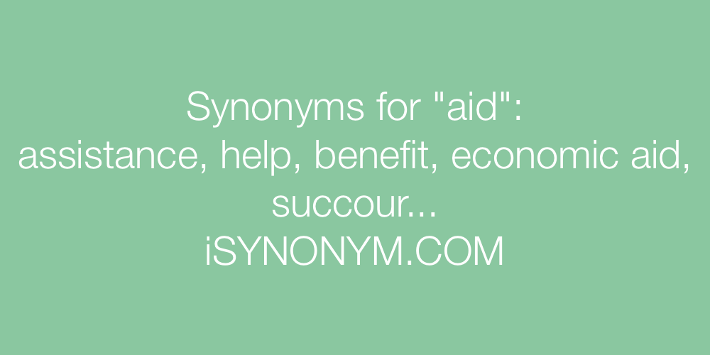 Synonyms aid