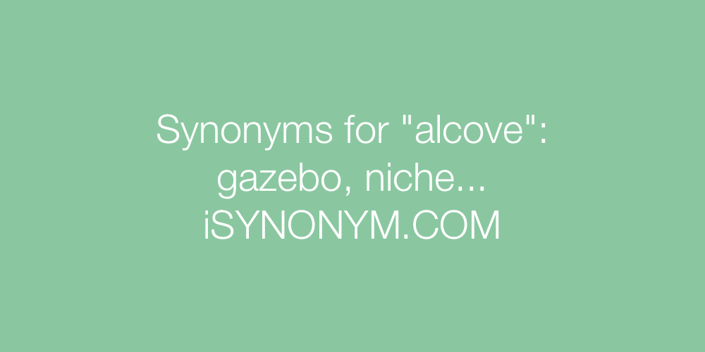Synonyms alcove