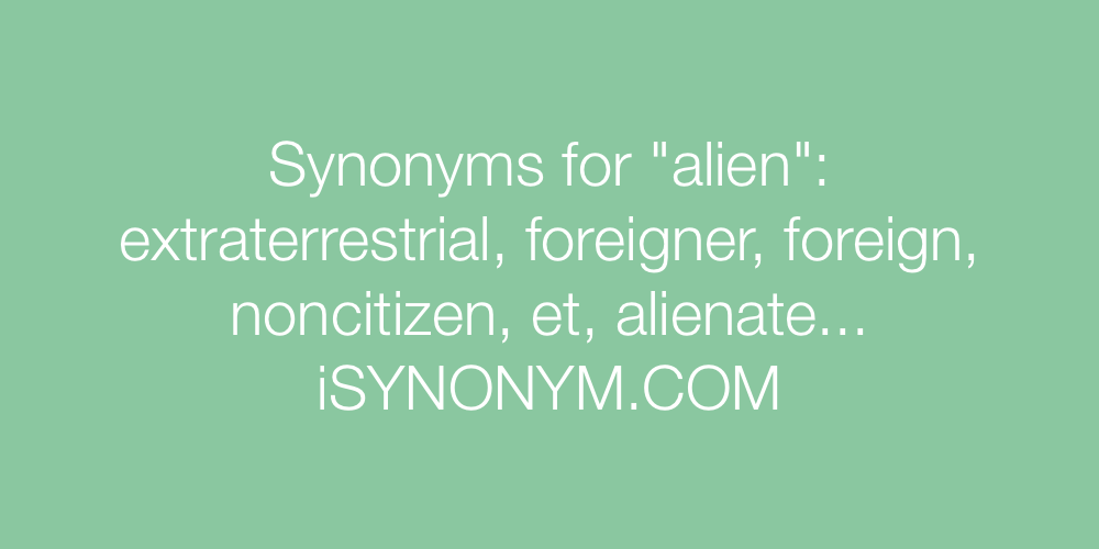 Synonyms alien