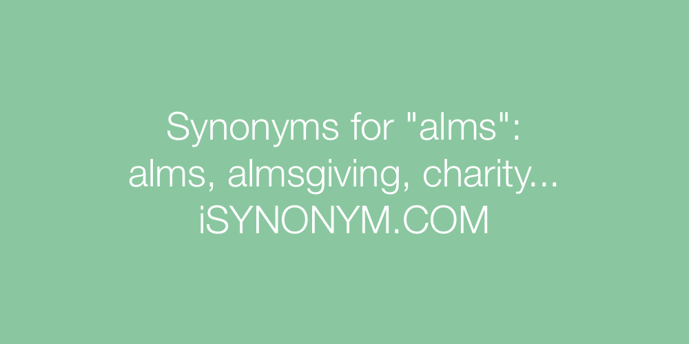 Synonyms alms