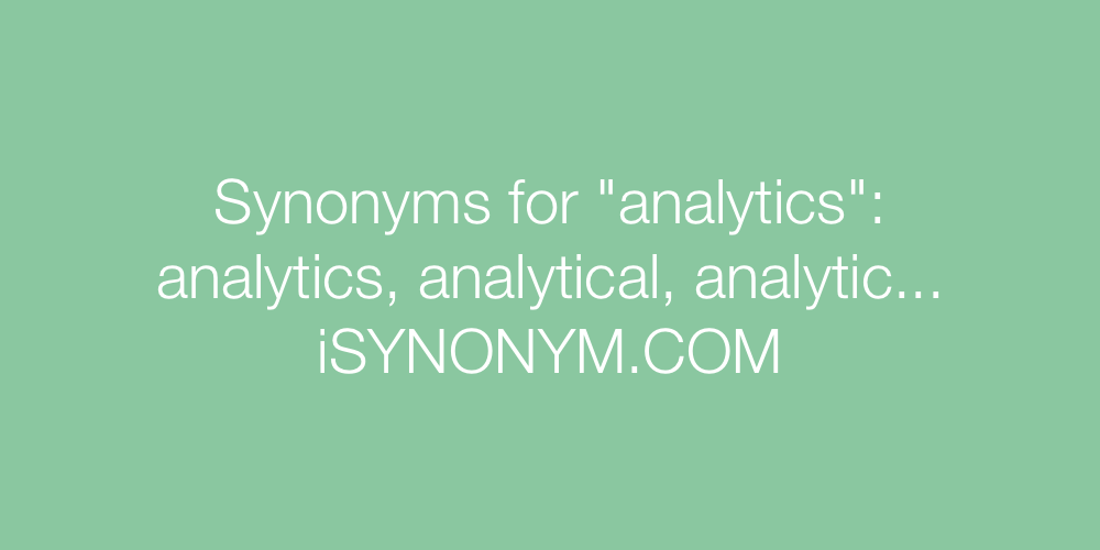 Synonyms analytics