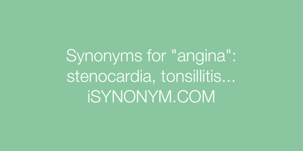 Synonyms angina