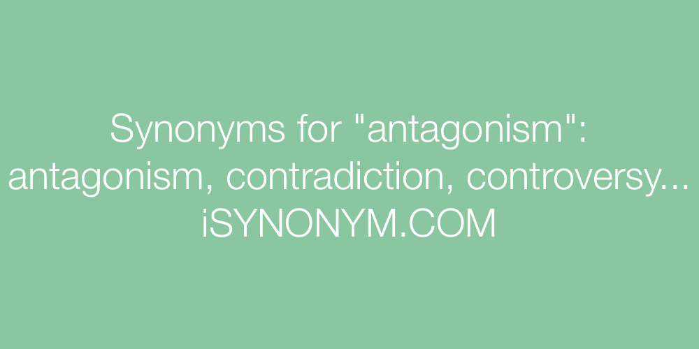 Synonyms antagonism
