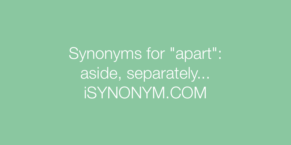 Synonyms apart