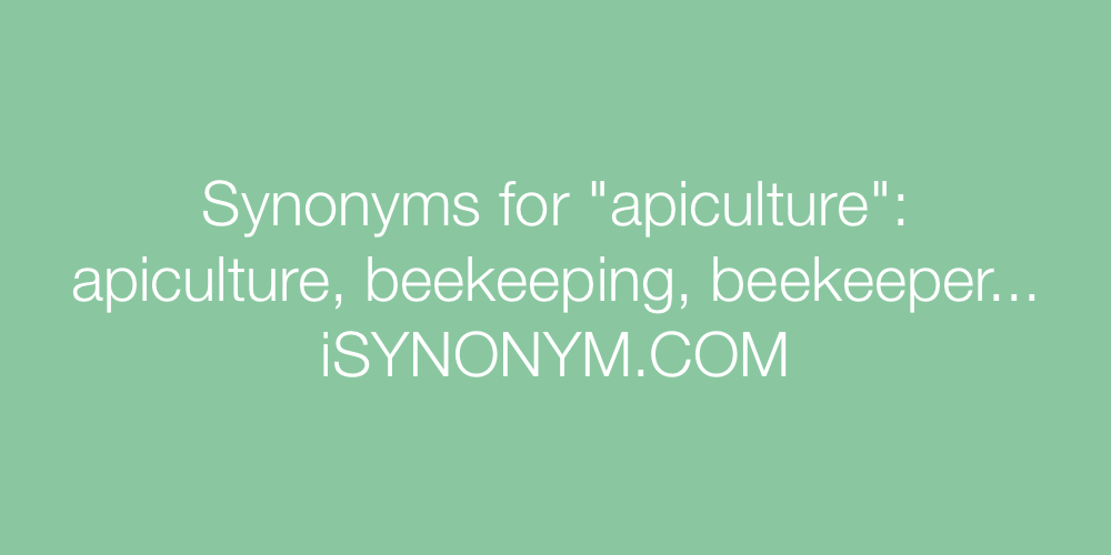 Synonyms apiculture