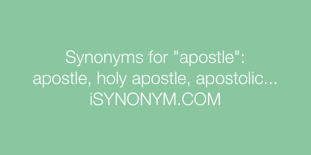Synonyms apostle