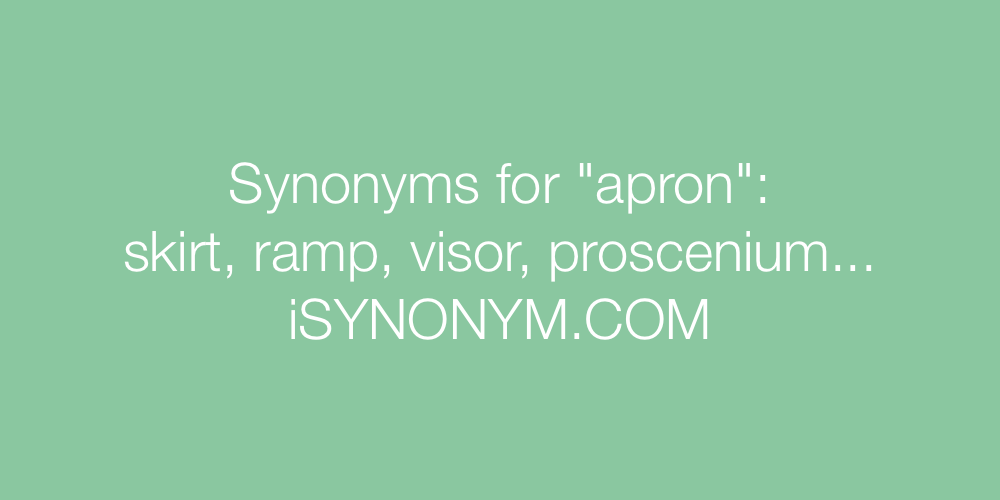 Synonyms apron