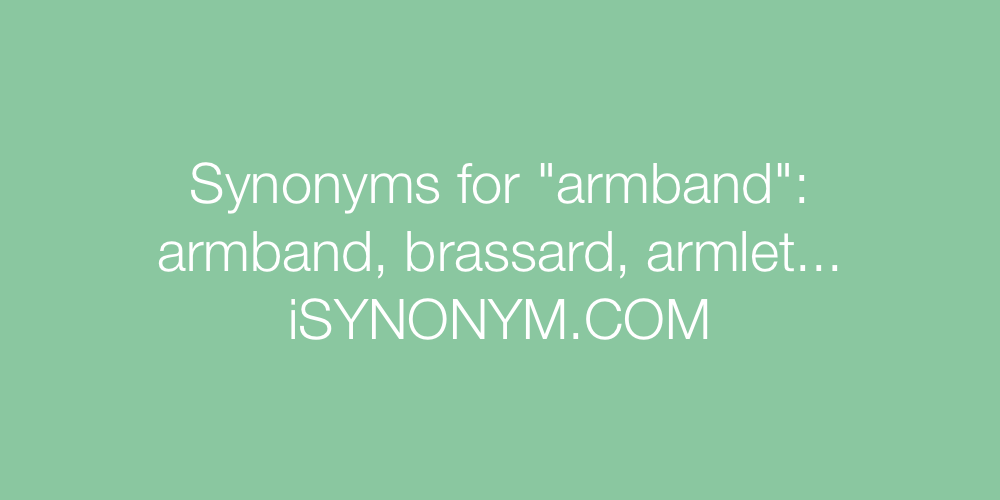 Synonyms armband