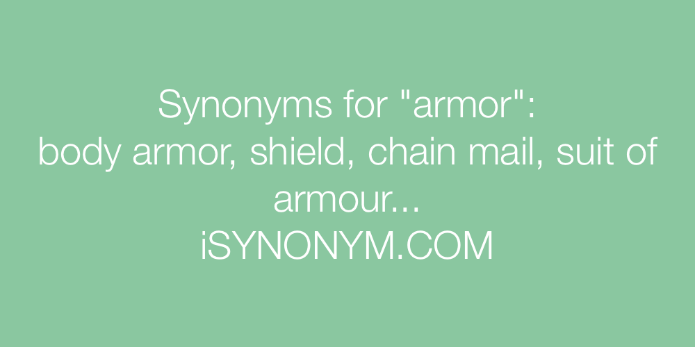 Synonyms armor