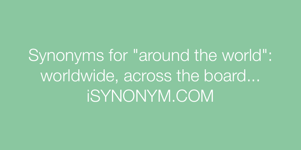 Synonyms around the world