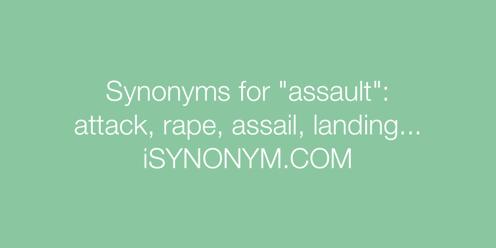 Synonyms assault