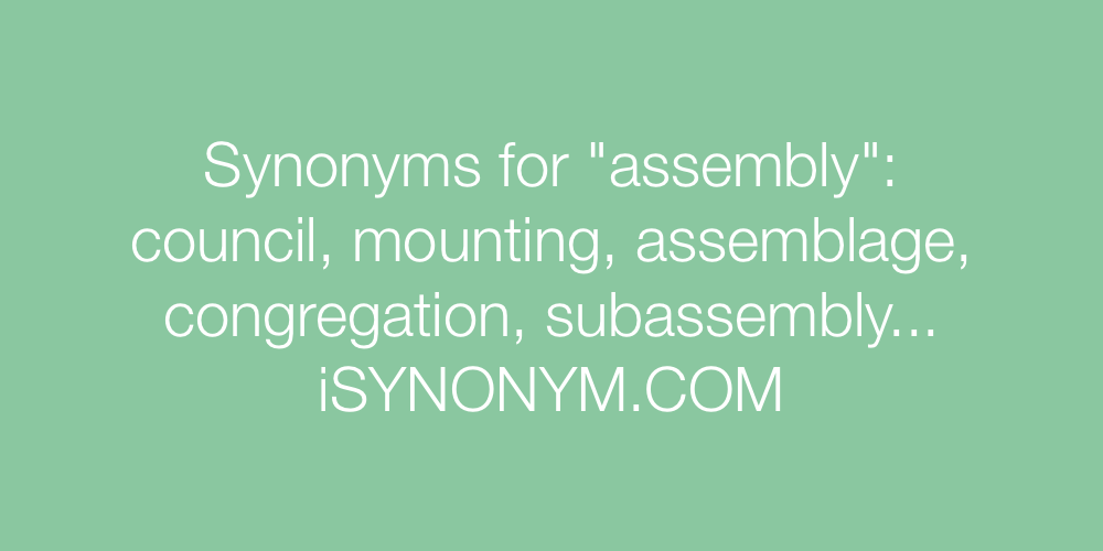 Synonyms assembly