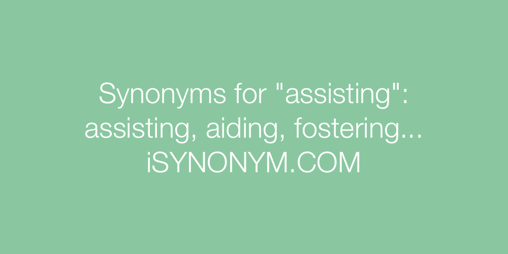Synonyms assisting
