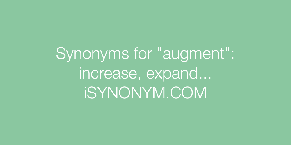 Synonyms augment