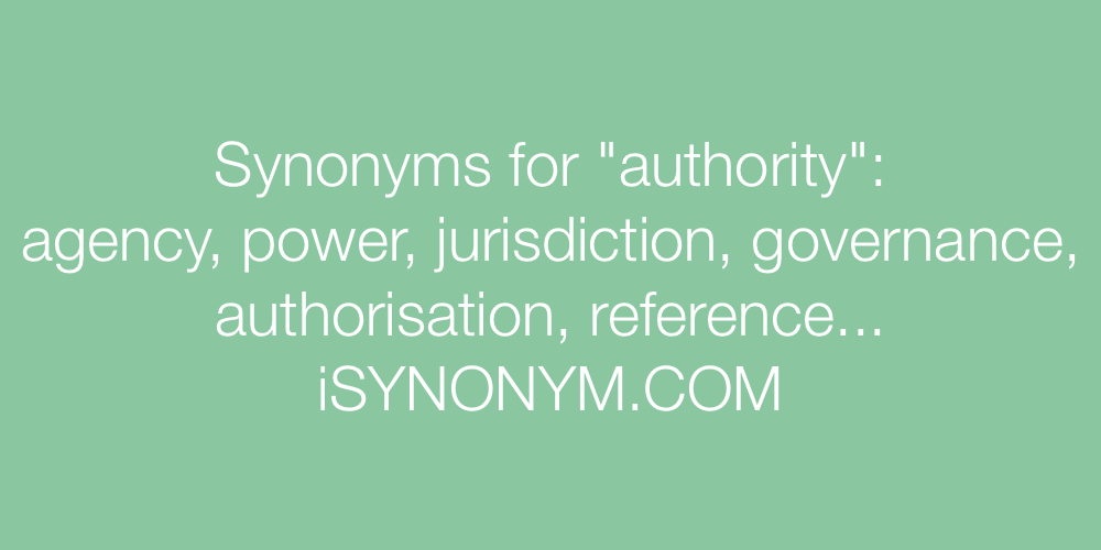 Synonyms authority