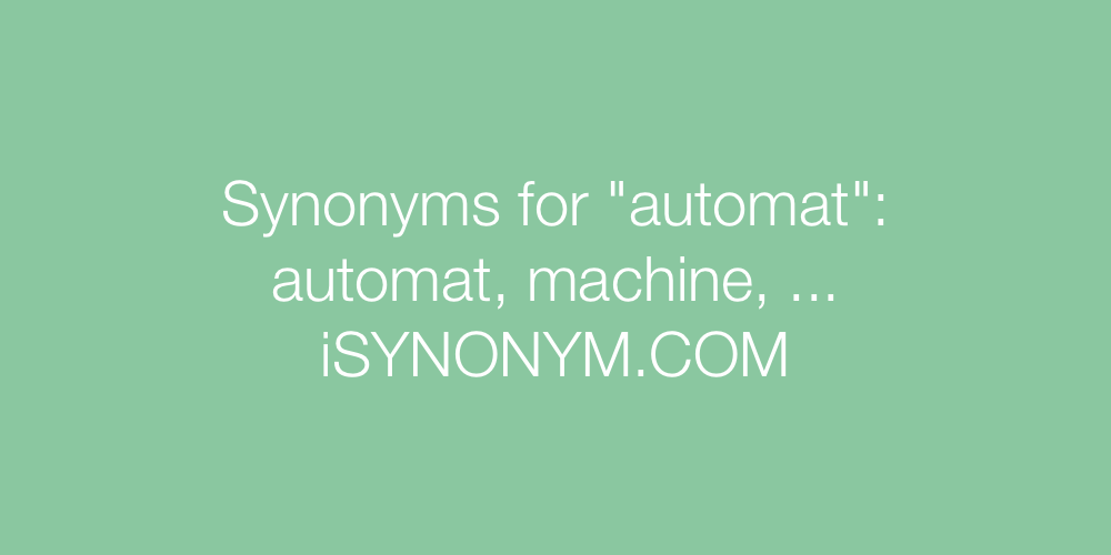 Synonyms automat