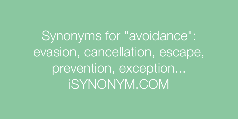 Synonyms avoidance