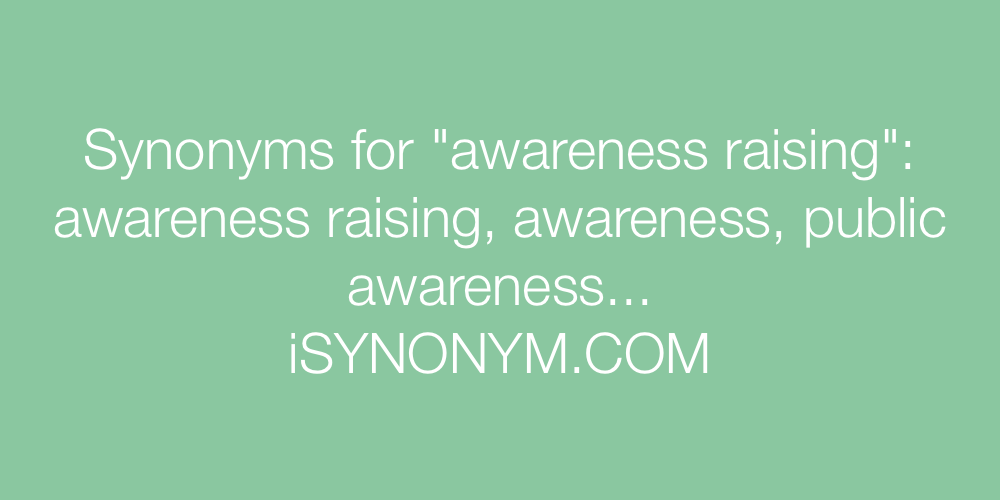 Synonyms awareness raising