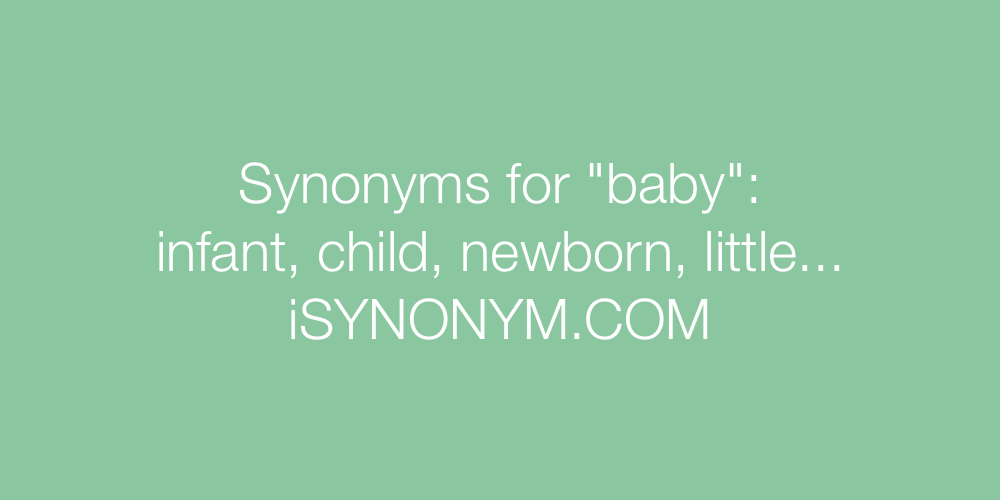 Synonyms baby