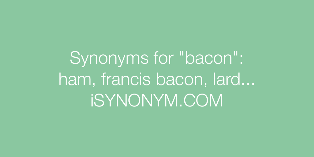 Synonyms bacon