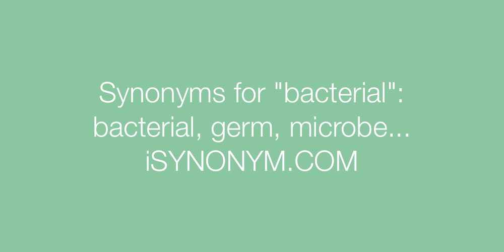 Synonyms bacterial