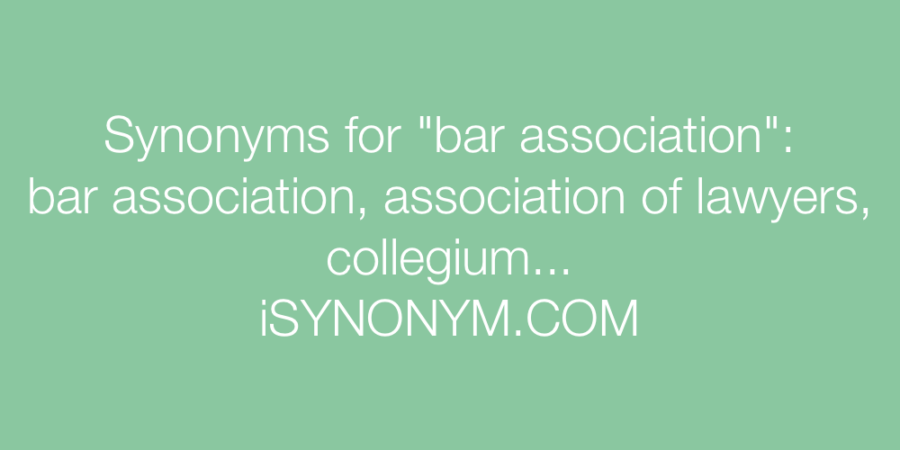 Synonyms bar association