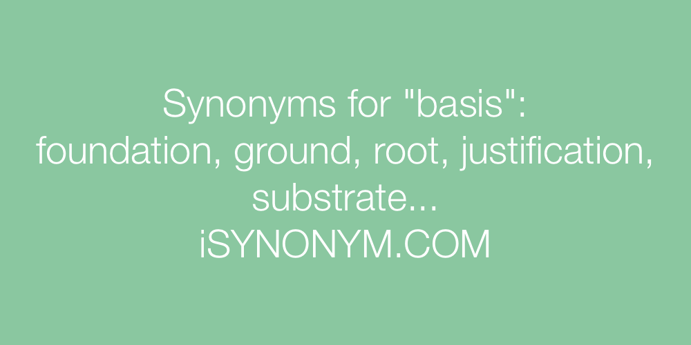 Synonyms basis