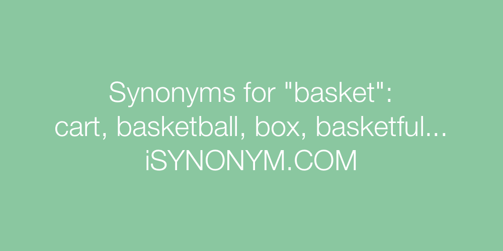 Synonyms basket