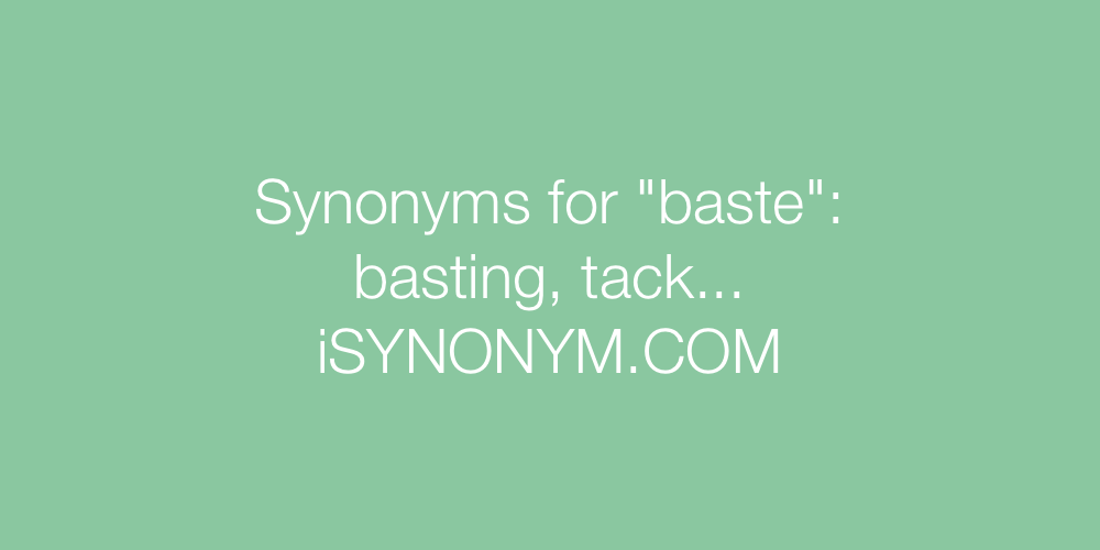 Synonyms baste