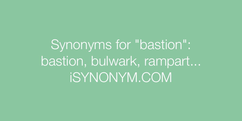 Synonyms bastion