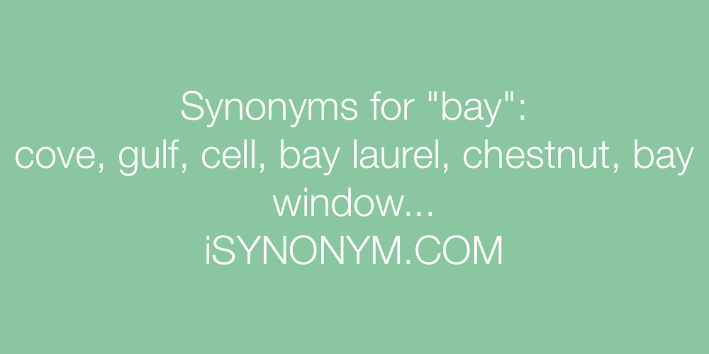 Synonyms bay