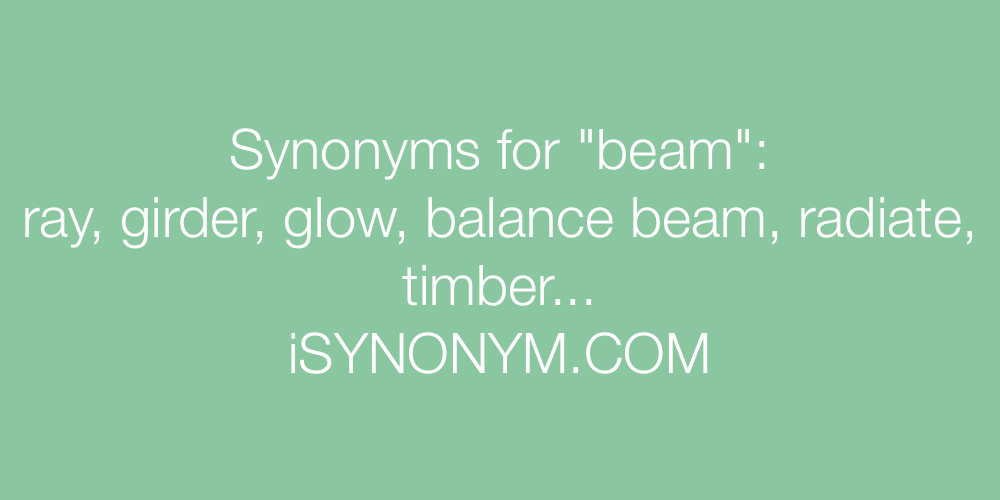 Synonyms beam