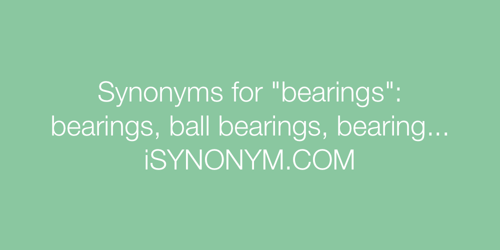 Synonyms bearings
