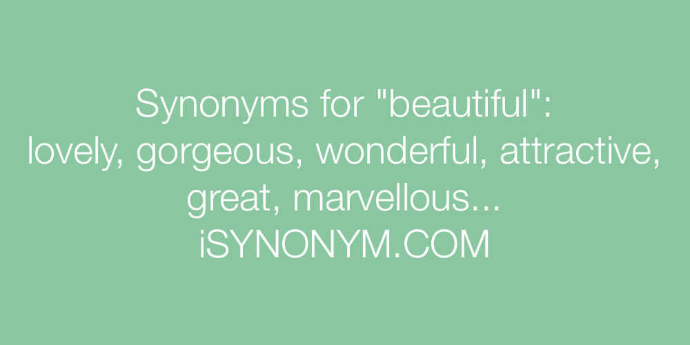 Synonyms beautiful