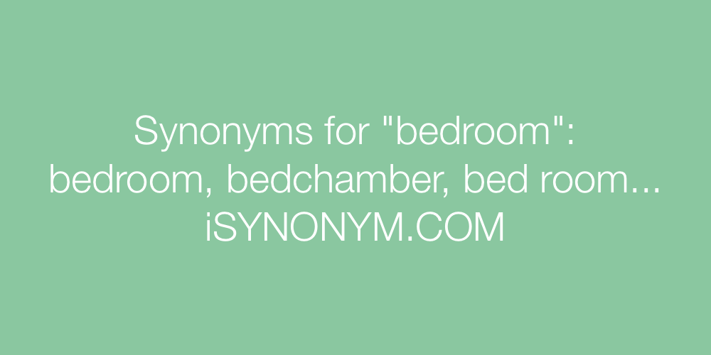 Synonyms bedroom