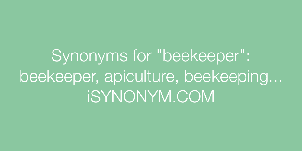 Synonyms beekeeper