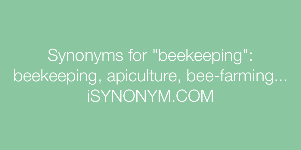 Synonyms beekeeping