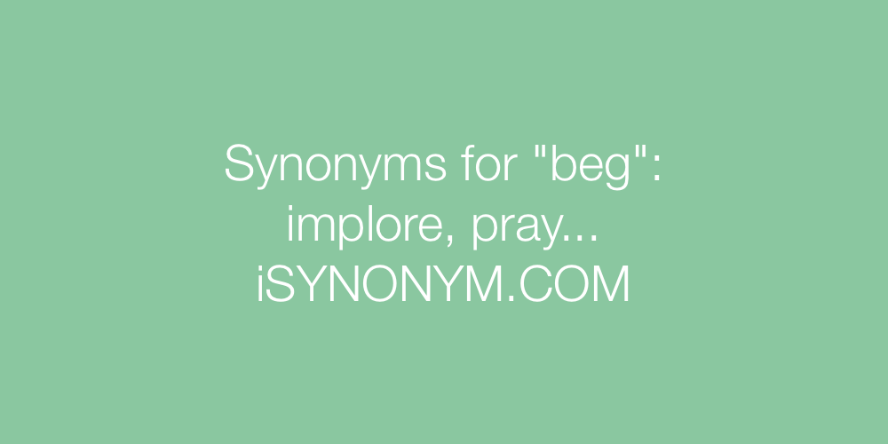Synonyms beg