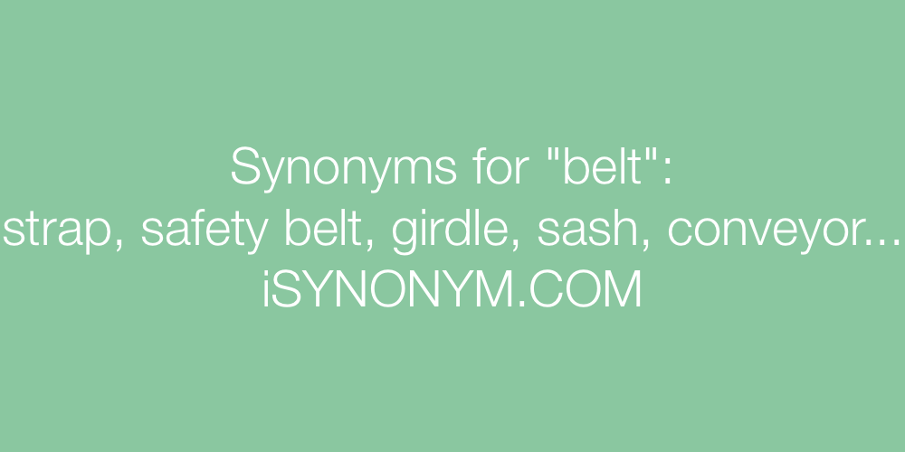 Synonyms belt
