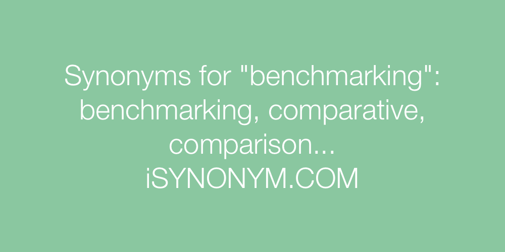 Synonyms benchmarking