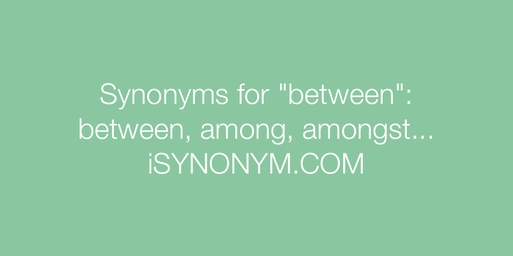 Synonyms between