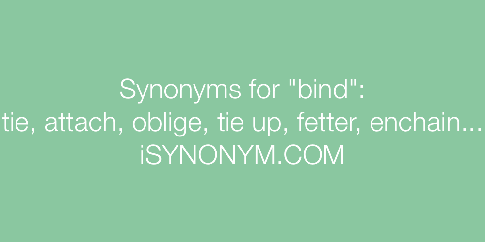 Synonyms bind