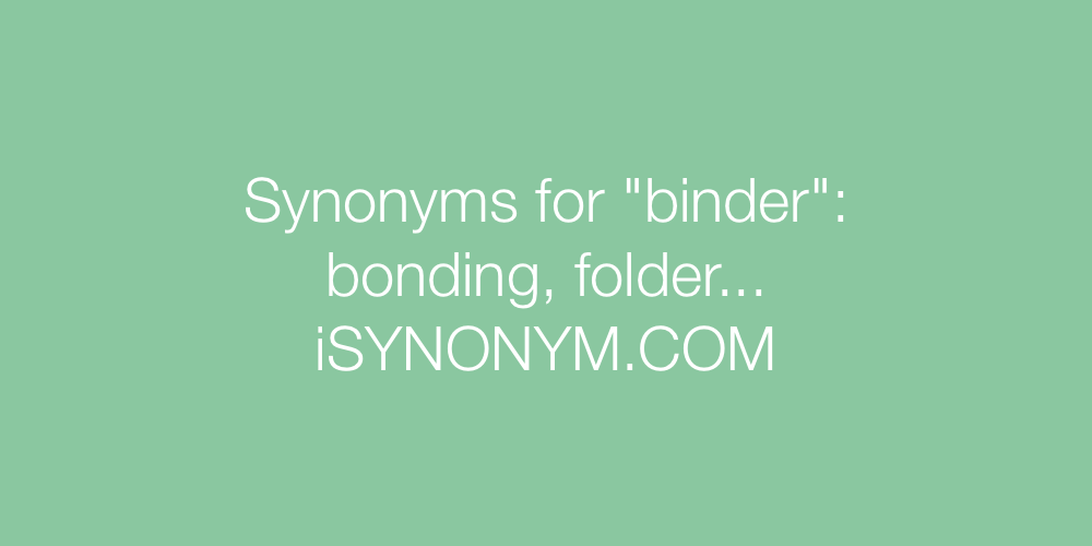 Synonyms binder