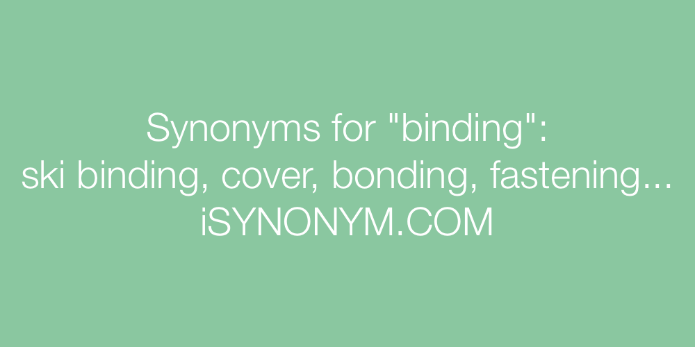 Synonyms binding