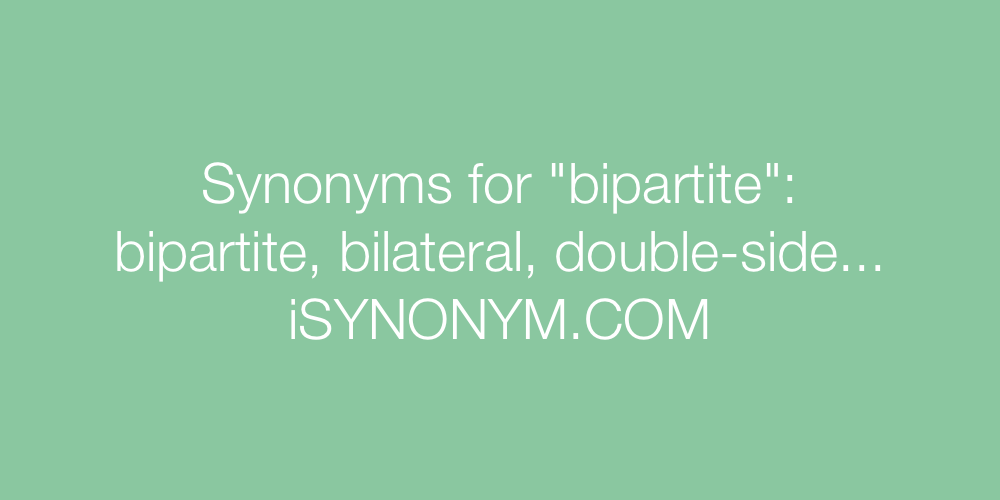 Synonyms bipartite