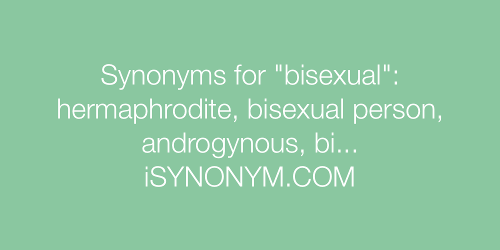 Synonyms bisexual